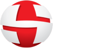 Logo Santa Helena Saúde Branco